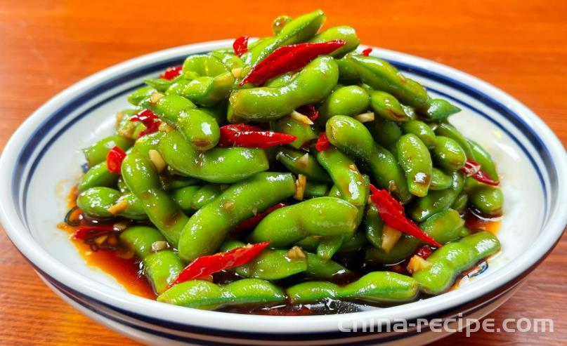 The method of making cold mixed edamame