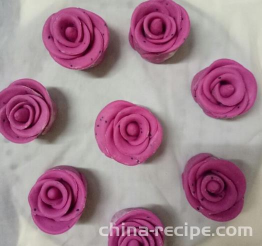 Practice of mulberry pomace rose Mantou