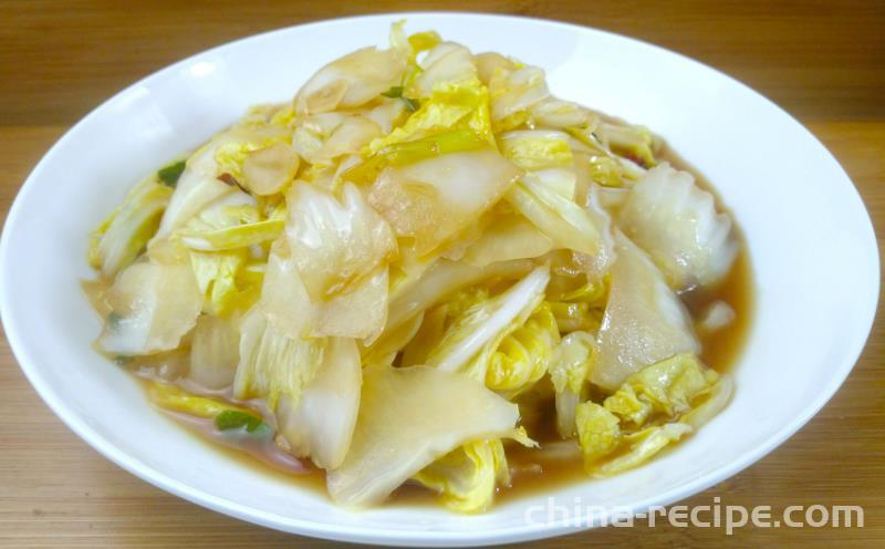 The recipe for sweet and sour cabbage