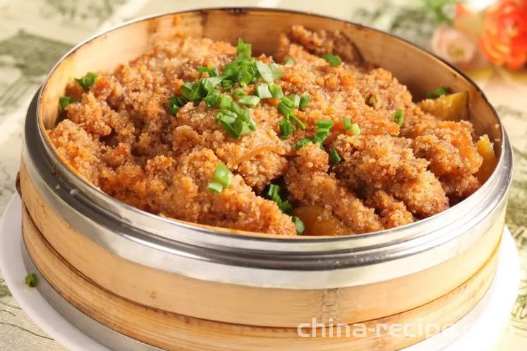 Practice of Steamed Pork with Steamed pork with rice flour