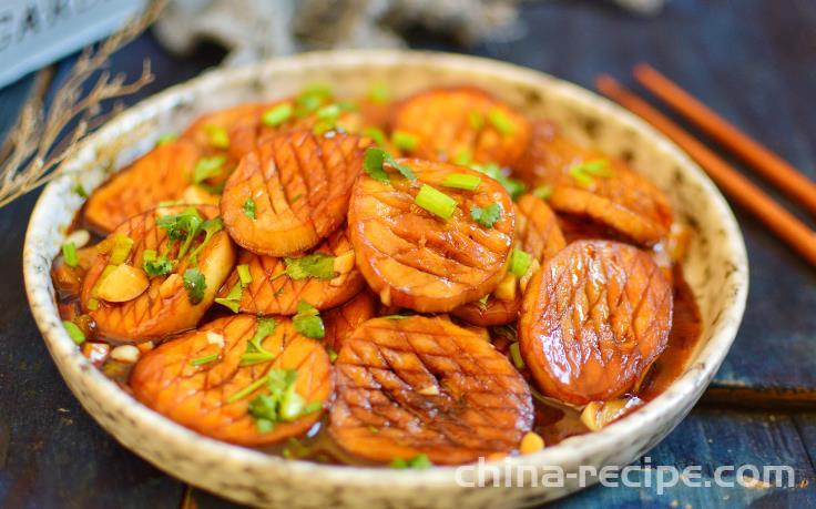 The recipe for braised shiitake mushrooms in sauce