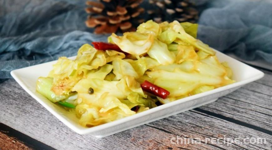 The method of making vinegar soaked cabbage