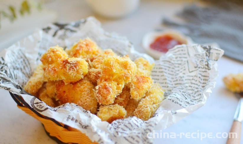 The method of making explosive chicken rice flowers