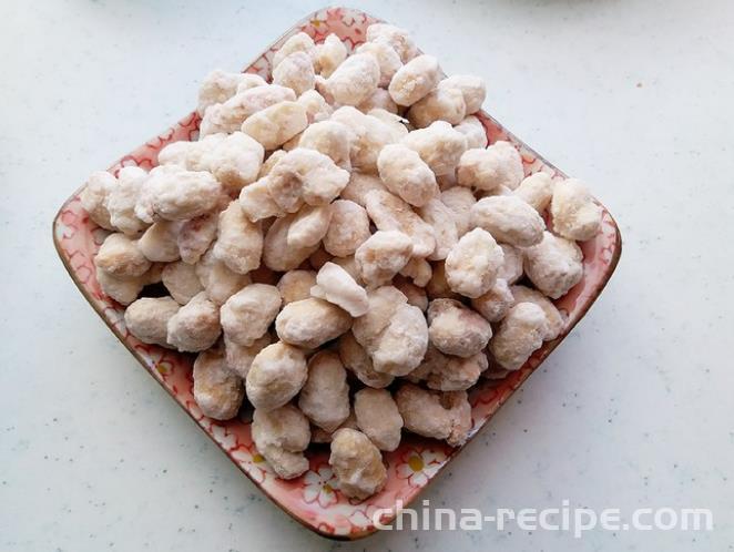 The recipe for sugar coated peanuts