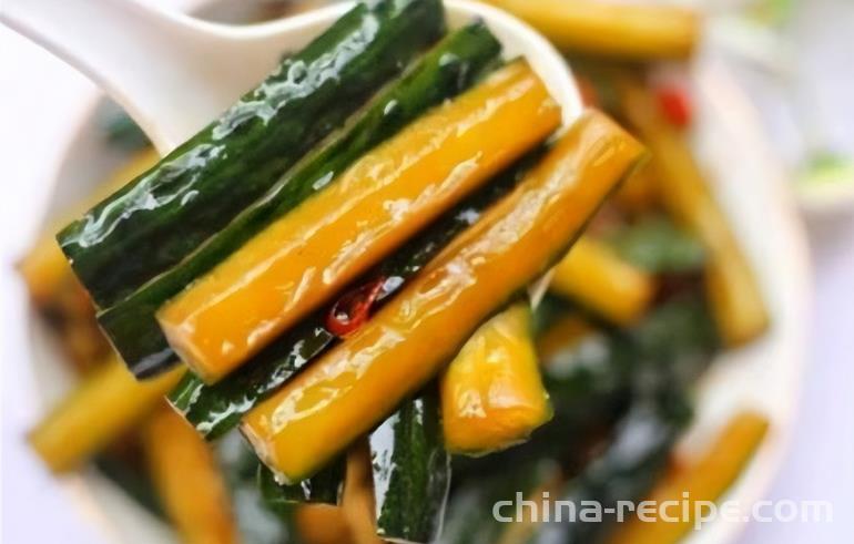 The recipe for appetizer sweet and sour cucumber