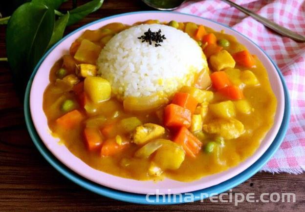 How to make Chicken in curry sauce rice