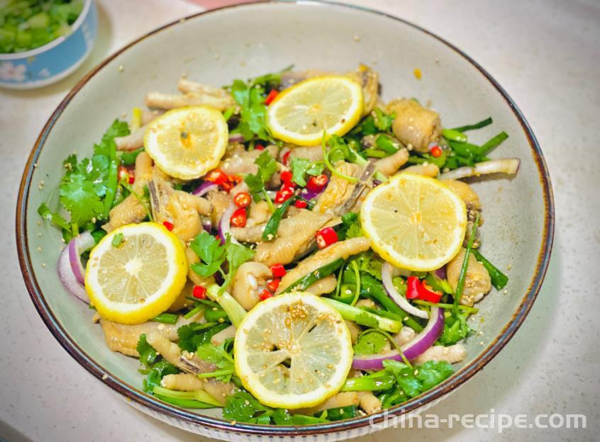 The method of soaking passion fruit lemon claws