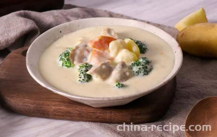 The recipe for cream stew