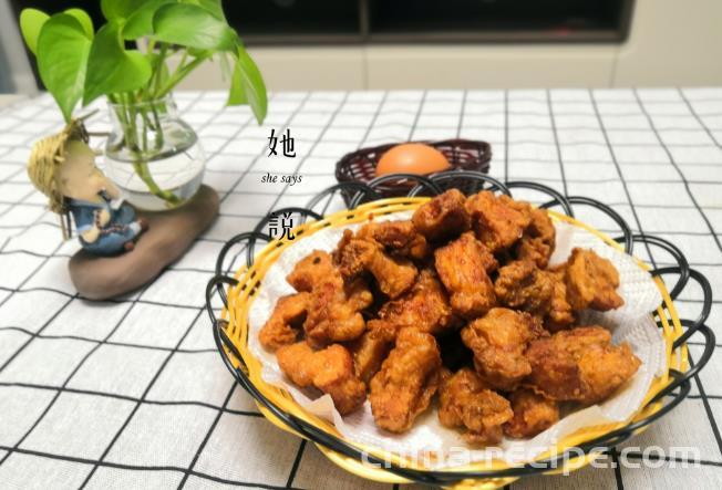 The recipe for Boshan hard fried meat