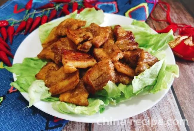 The recipe for fragrant fried pork belly