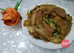 冬笋酸菜炒五花肉的做法图解9