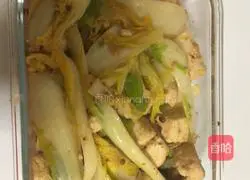 豆腐娃娃菜的做法图解3