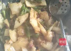 腊肉炒地瓜的做法图解4