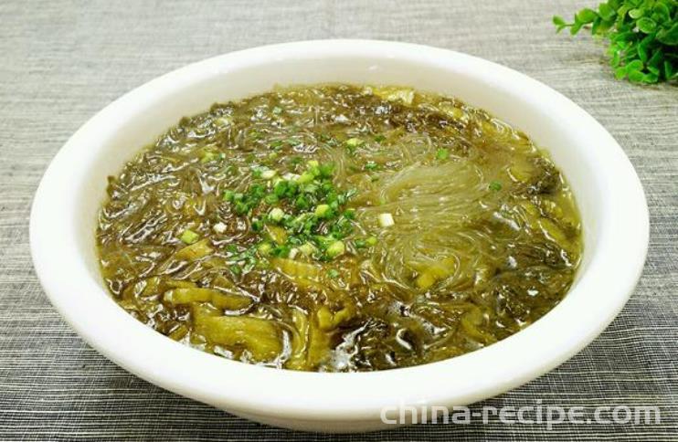 Pickled Chinese cabbage and Vermicelli Soup