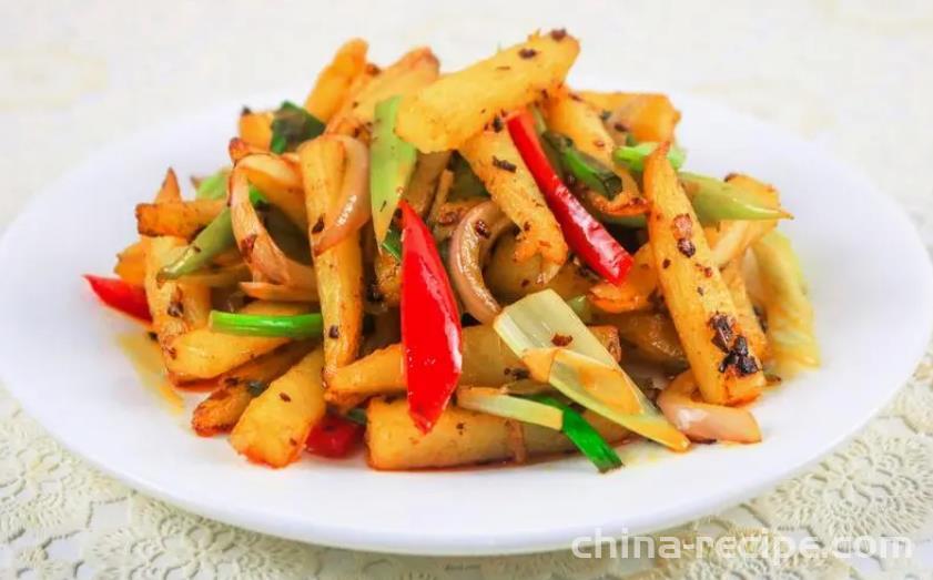 The method of making spicy potato strips