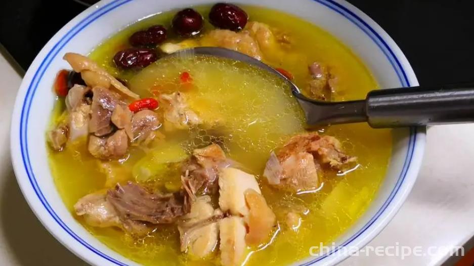 The method of nourishing chicken soup