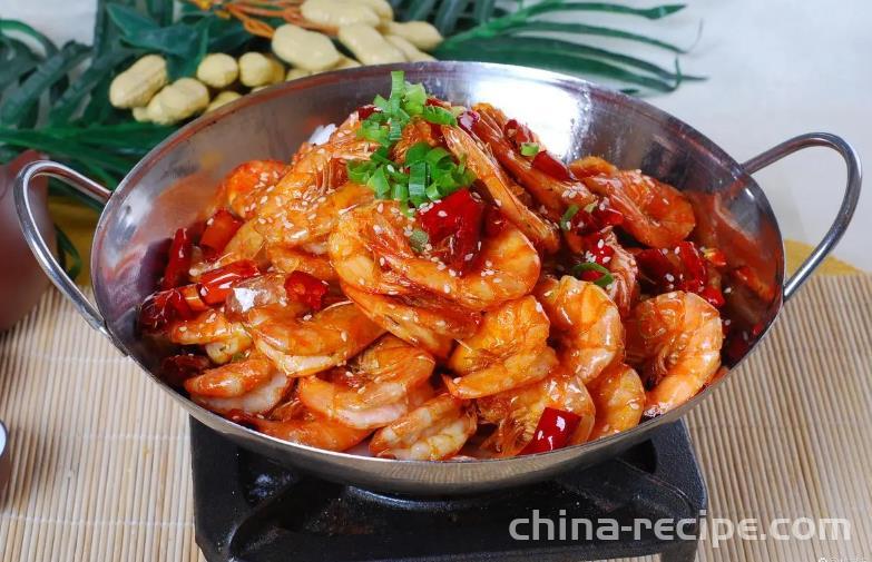 The method of making dried shrimp in a pot