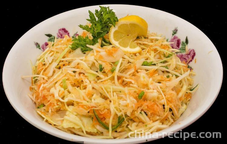 The recipe for cold cabbage salad