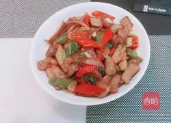 香干回锅肉的做法图解7