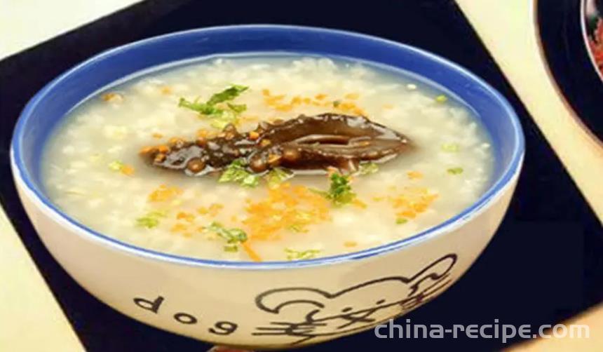 The practice of nutritious millet sea cucumber Congee