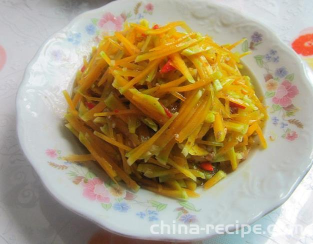 Method for making minced meat and shredded pumpkin