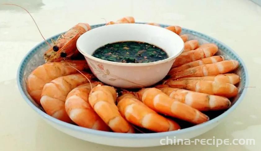 The method of steaming base shrimp