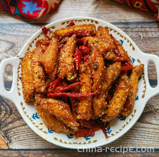 The recipe for spicy chicken wings