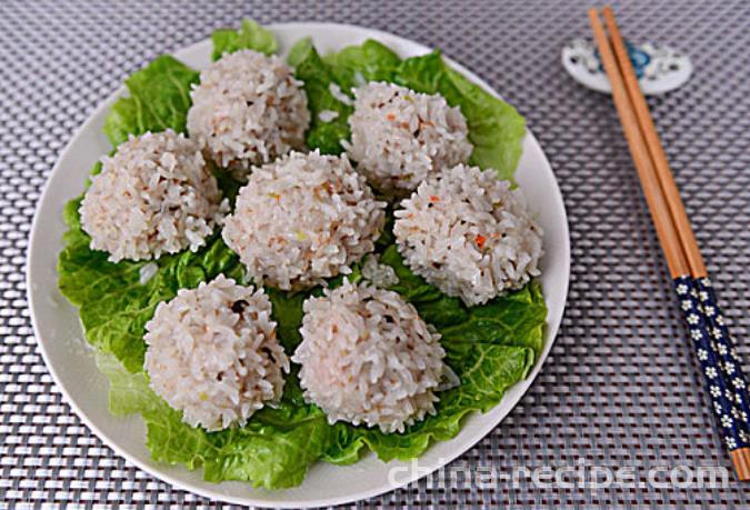 The recipe for glutinous rice balls