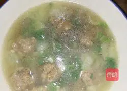 肉丸青菜汤的做法图解5