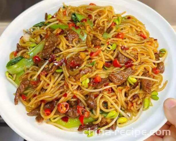 The method of making homemade stir fried noodles