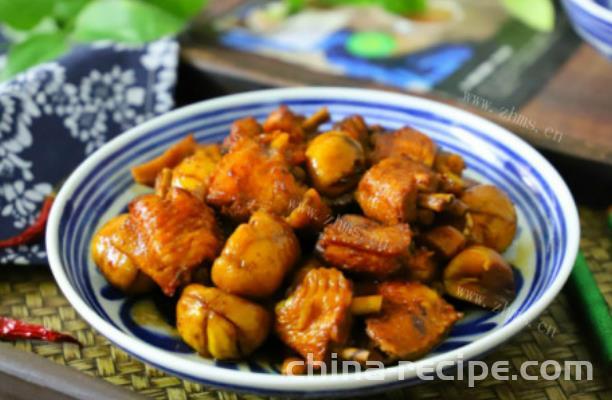 The recipe for Golden Chestnut Chicken