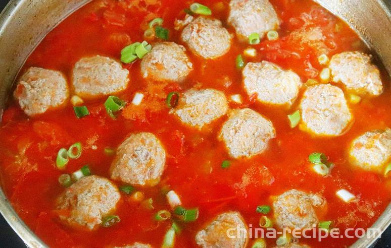 Preparation of tomato cola beef balls