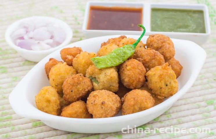 Dry fried bean curd meatballs