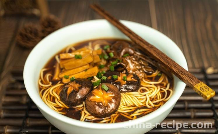 Method for making mushroom noodles