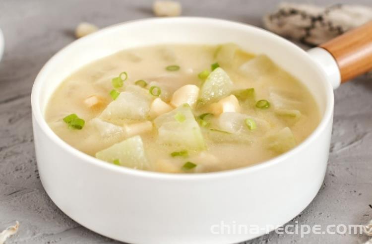 The recipe for dried scallops and white glutinous rice soup