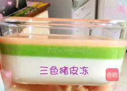 三色猪皮冻的做法图解8