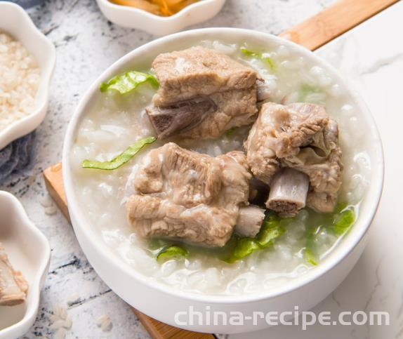 Practice of bone Congee in electric rice cooker