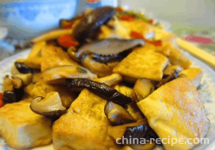 The recipe for mushroom tofu