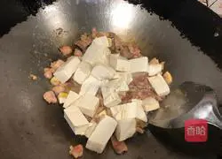 豆腐炒肉丝的做法图解4