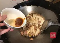 豆腐炒肉丝的做法图解6