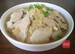 酸菜汆白肉的做法图解7