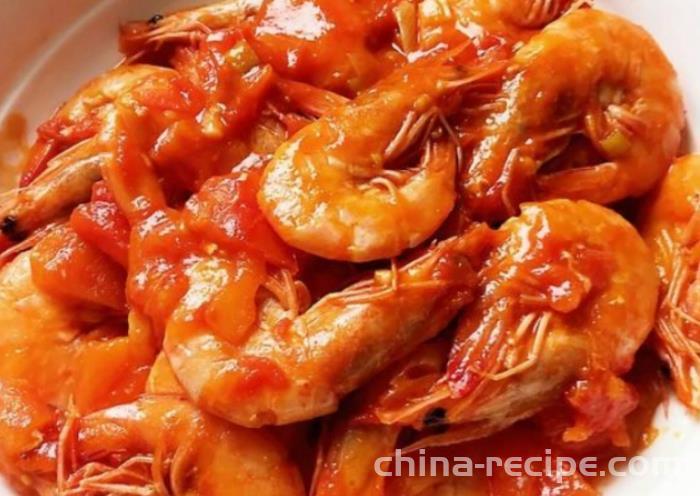 The method of braising shrimp in tomato oil