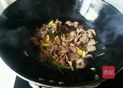 菌菇炒鸭胗的做法图解6