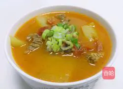 番茄土豆牛腩汤的做法图解4