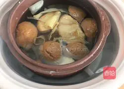 【呷补丨煲汤】猴头菇花胶炖鸡肉汤（3人份）的做法图解6