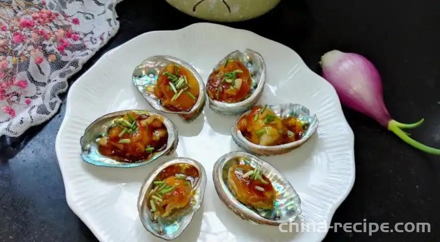 Garlic flavored Oyster Juice and Abalone Recipe