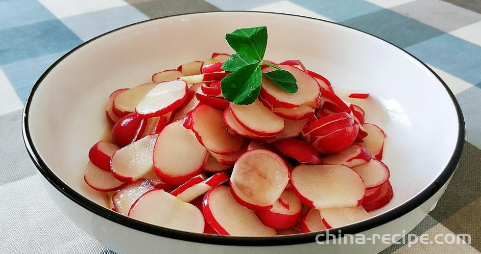 Method for making cold mixed rouge radish