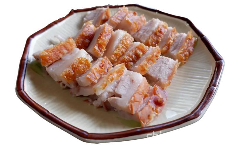 The method of making crispy pork belly