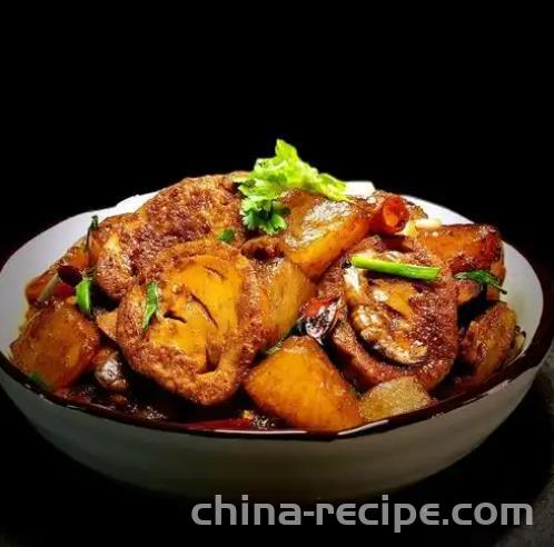 The recipe for cooking vegetarian chicken with snow vegetables