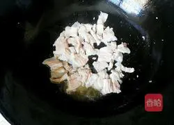 茭白炒肉的做法图解4